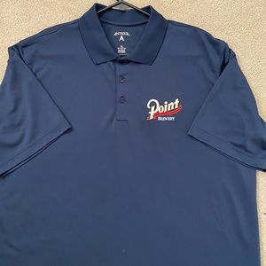 Navy Point brewery polo shirt